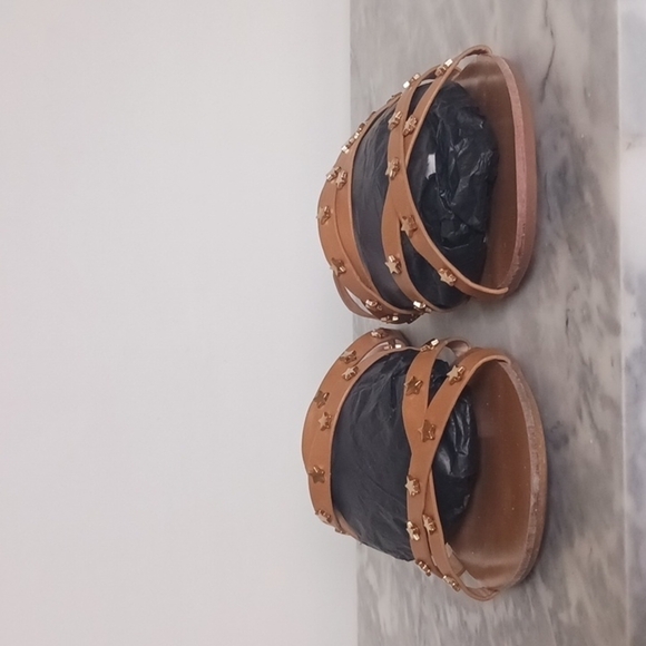 Vintage Havana Flat Strappy Star Stud Sandals,  Size 10 - Picture 2 of 10